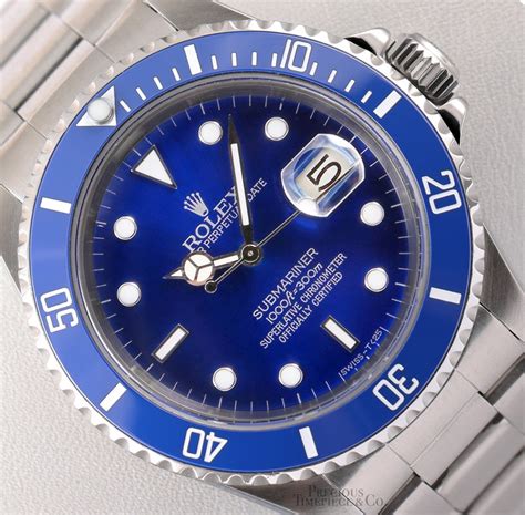 rolex submariner stainless steel blue serti dial blue|Rolex Submariner bluesy price.